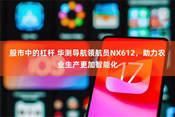 股市中的杠杆 华测导航领航员NX612，助力农业生产更加智能化